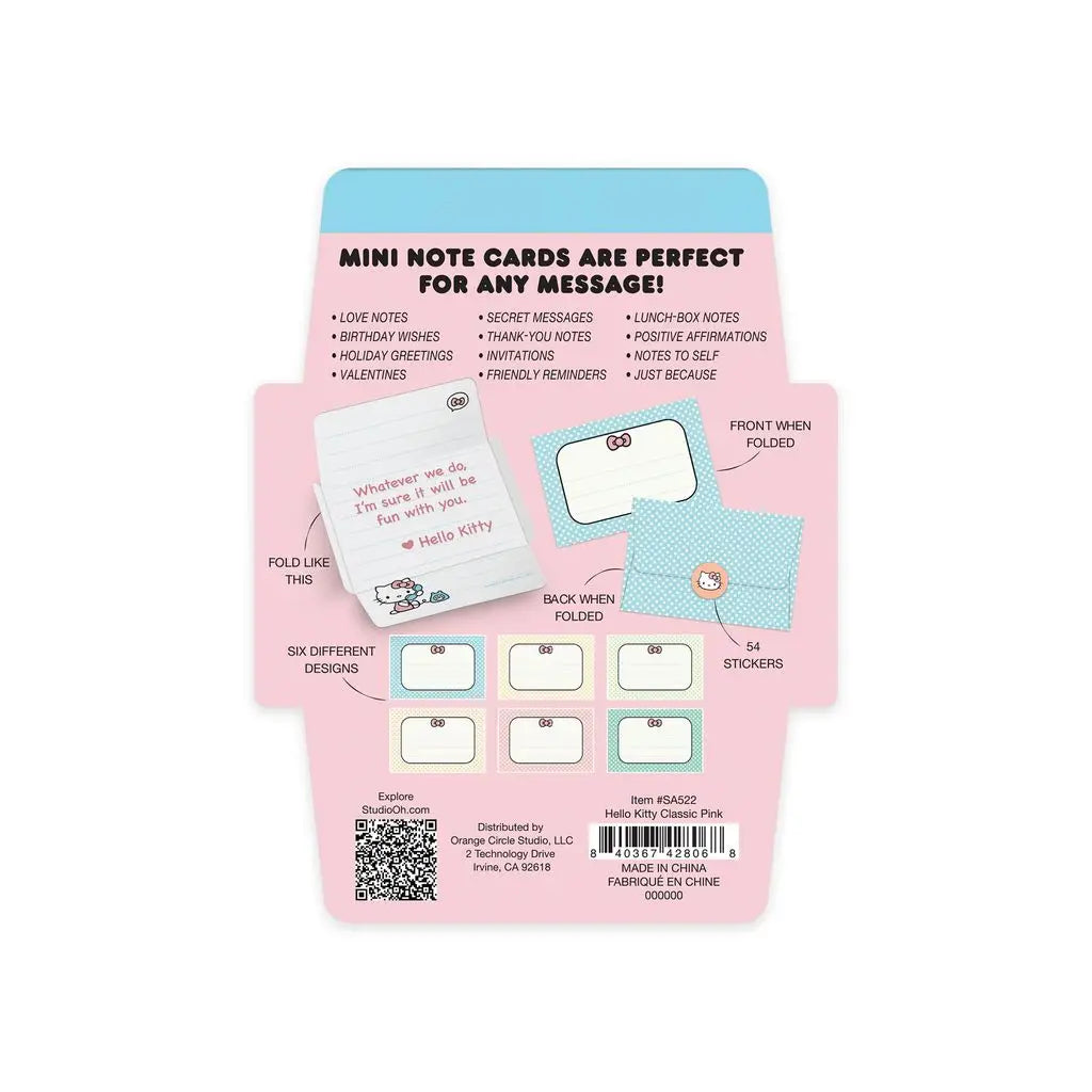 Studio Oh! Stationery Hello Kitty Mini Note Cards 14599676 SA522