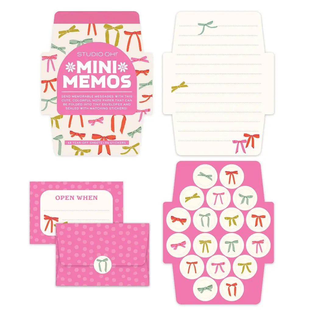 Studio Oh! Stationery Put A Bow On It Mini Memos 846307089474 MMS11