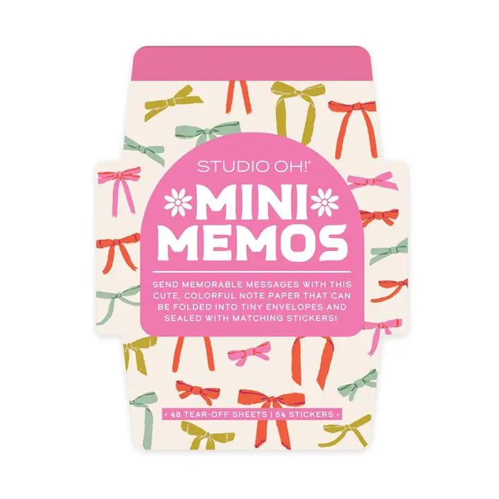 Studio Oh! Stationery Put A Bow On It Mini Memos 846307089474 MMS11
