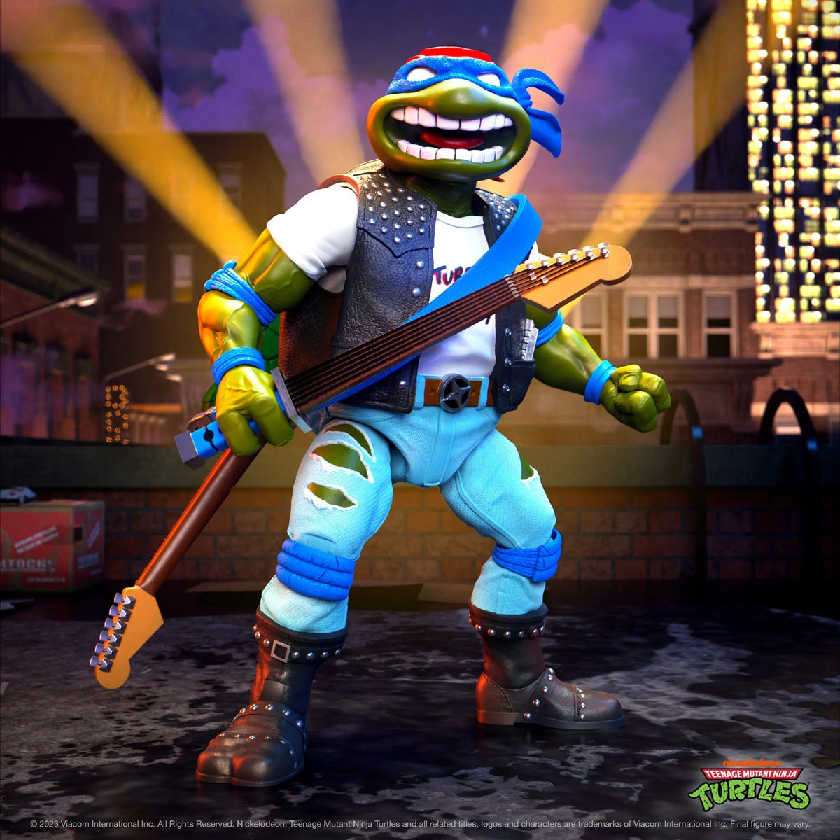 Super7 Toys > Action Figures > Animation SUPER7: TMNT ULTIMATES! WAVE 10 - CLASSIC ROCKER LEO ACTION FIGURE 840049834088