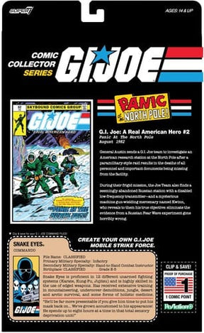 G.I. Joe - ReAction+ Figures - Snake Eyes (Skybound Comic Box Set, Issue #2)