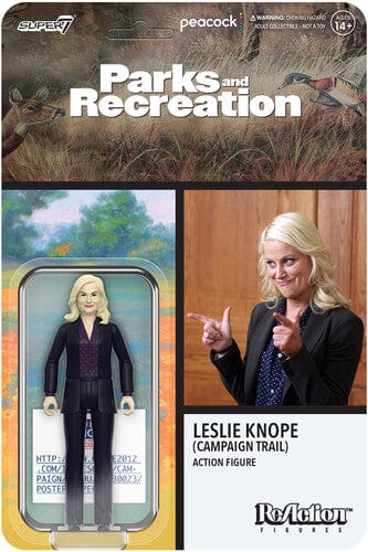 Super7 Toys > Action Figures > Other Action Figures SUPER7: PARKS AND REACREATION REACTION WAVE 4 - LESLIE KNOPE (CAMPAIGN TRAIL) 840049881181