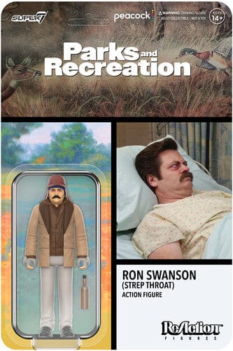 Super7 Toys > Action Figures > Other Action Figures SUPER7: PARKS AND RECREATION REACTION WAVE 4 - RON SWANSON (STREP THROAT) 840049881228