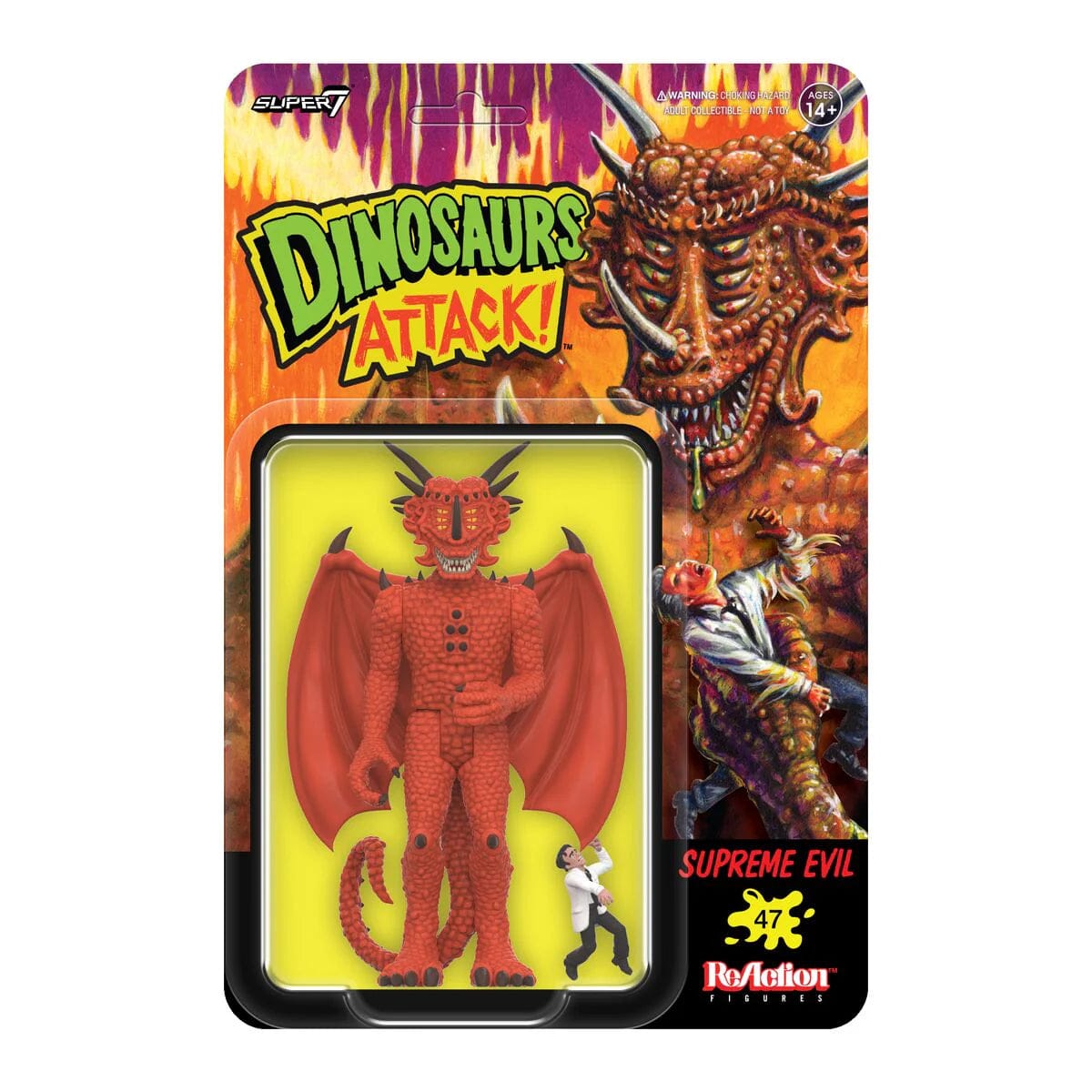 Super7 Toys > Action Figures > Super7 ReAction: Dinosaurs Attack - Supreme Evil 840049876712 JUL238693