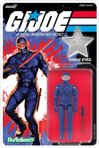 Super7 Toys > Action Figures > Super7 ReAction Figure: G.I. Joe - Snake Eyes (America's 250th Anniversary) 840418826669 SUSV26669
