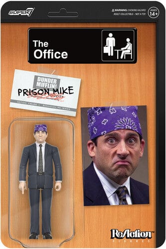 Super7 Toys > Action Figures > Super7 ReAction Figure: The Office - Michael Scott as Prison Mike 840049880627 SUSV80627