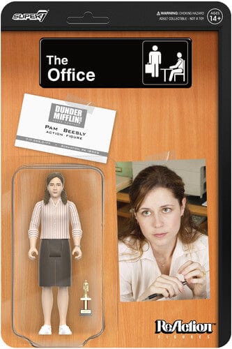 Super7 Toys > Action Figures > Super7 ReAction Figure: The Office - Pam Beesly w/ Dundie 840049881099 SUSV81099