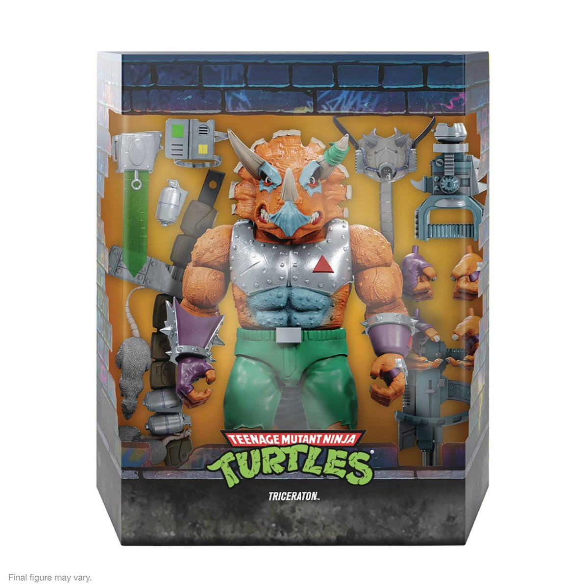 Super7 Toys > Action Figures > Super7 SUPER 7: ULTIMATES - TMNT - WAVE 7 - TRICERATON ACTION FIGURE 840049820463 STL229195