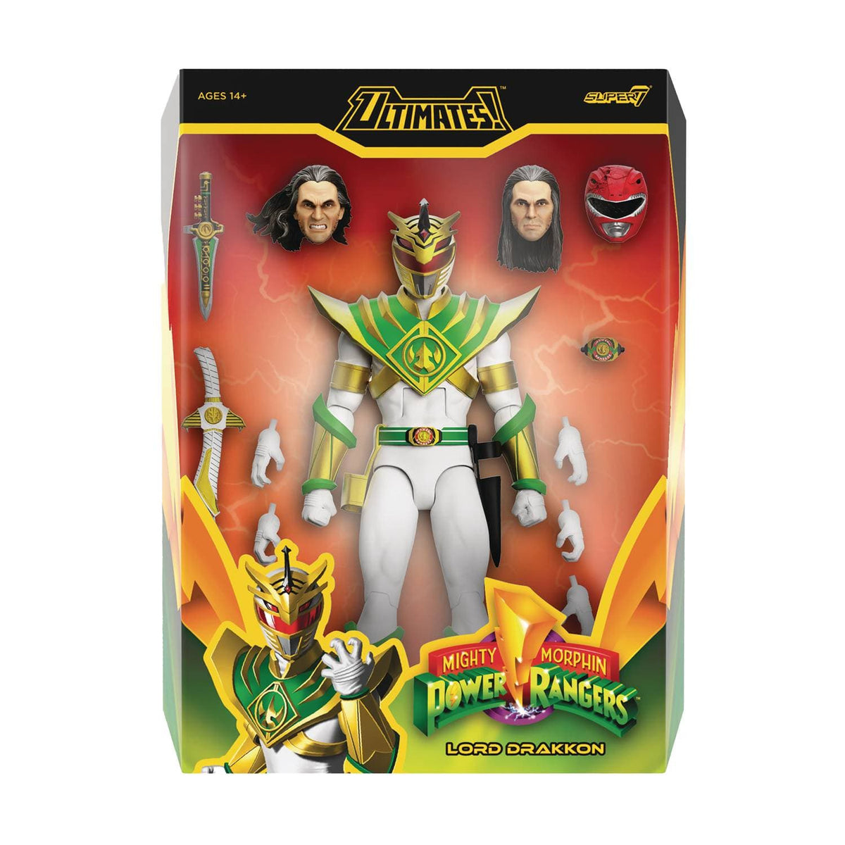 Super7 Toys > Action Figures > Super7 SUPER7: MIGHTY MORPHIN POWER RANGERS - LORD DRAKKON ACTION FIGURE 840049848870 STL345005