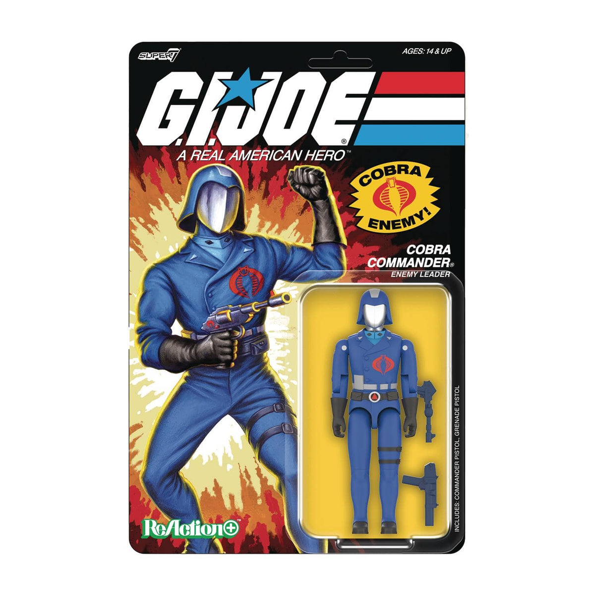 Super7 Toys > Action Figures > Super7 SUPER7 REACTION: GI JOE - COBRA COMMANDER ACTION FIGURE 840049888753 STL331657