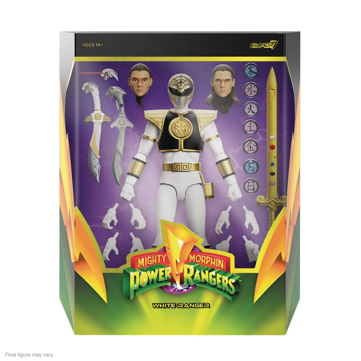 Super7 Toys > Action Figures > Super7 Ultimates!: Power Rangers - White Ranger 7" 840049830707 DEC228663