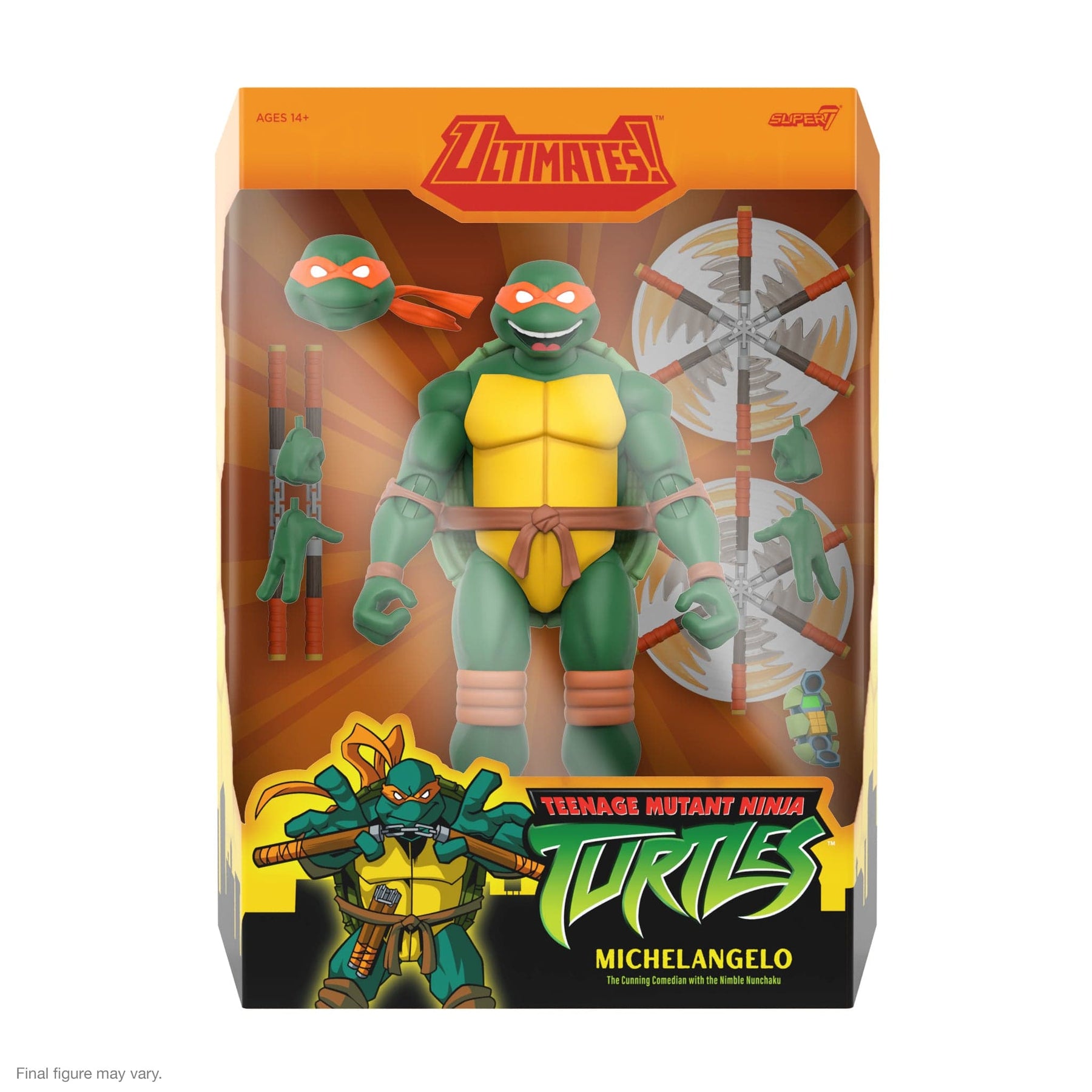 Super7 Toys > Action Figures > Super7 Ultimates!: Teenage Mutant Ninja Turtles - Michelangelo 840049877306 MAY247392