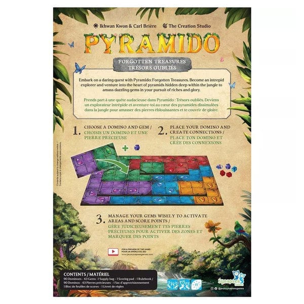 Synapses Games Board Games Pyramido: Forgotten Treasures 894342000602 SYGPYR02ENFR