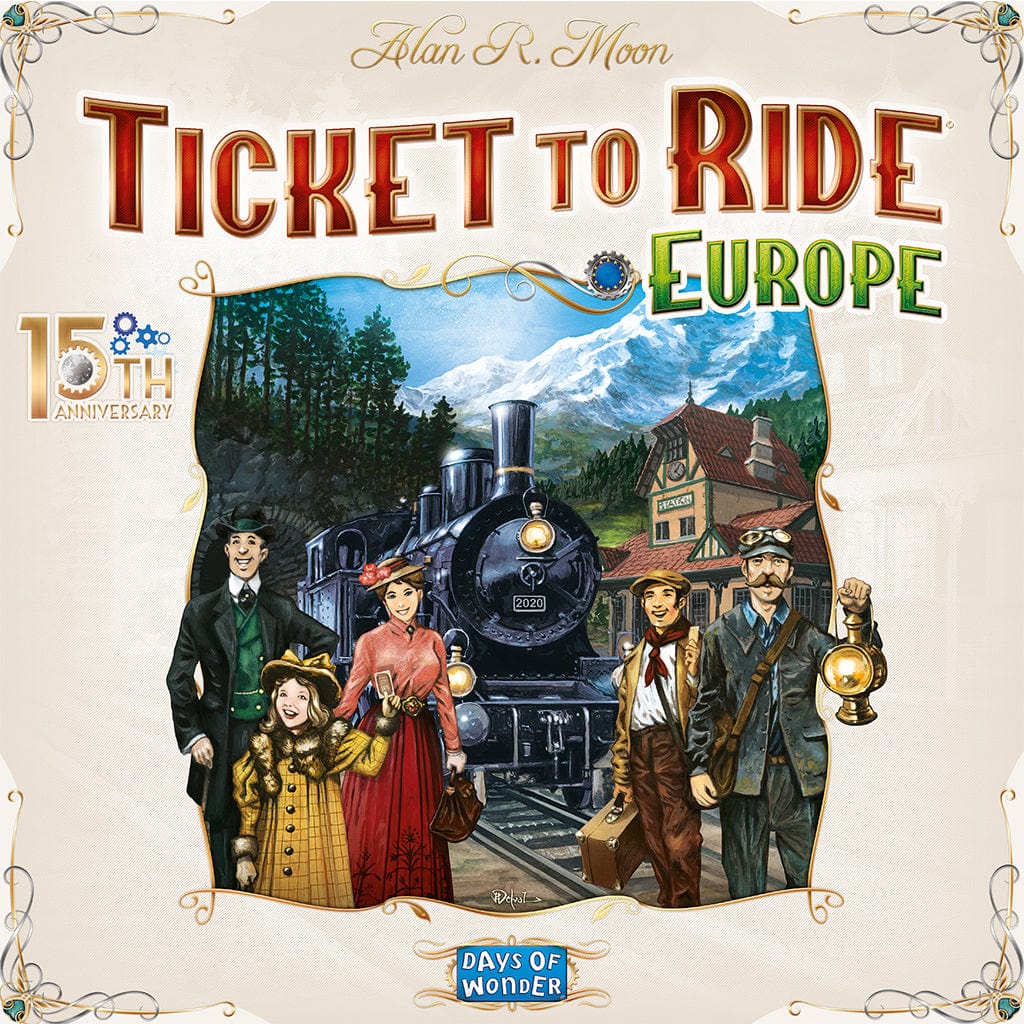 Days of Wonder Board Games > Large Box Games Ticket to Ride: Europe 15th Anniversary 824968200339 DO7233