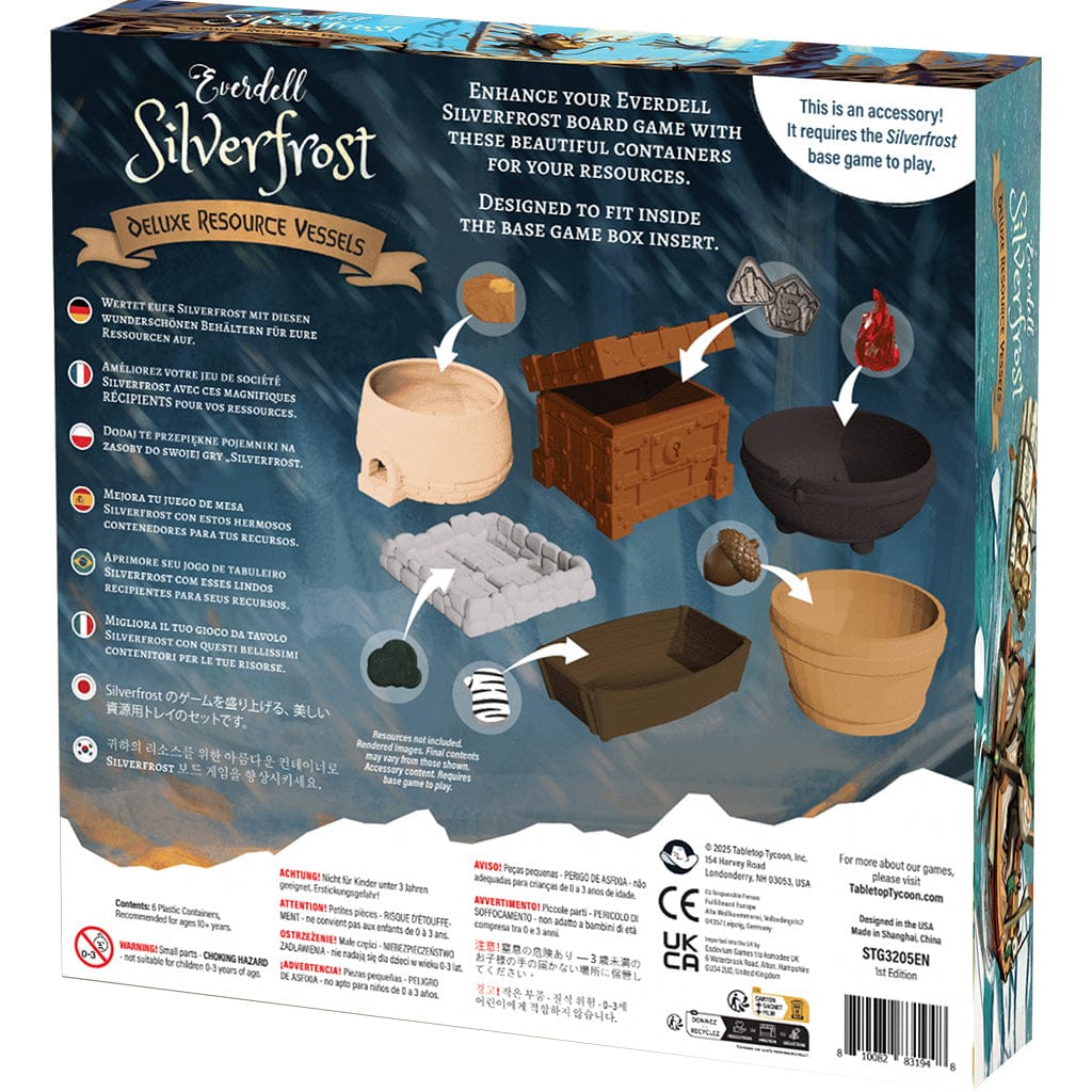 Tabletop Tycoon Board Games > Expansion Everdell Silverfrost Deluxe Resource Vessels 810082831948 STG3205EN