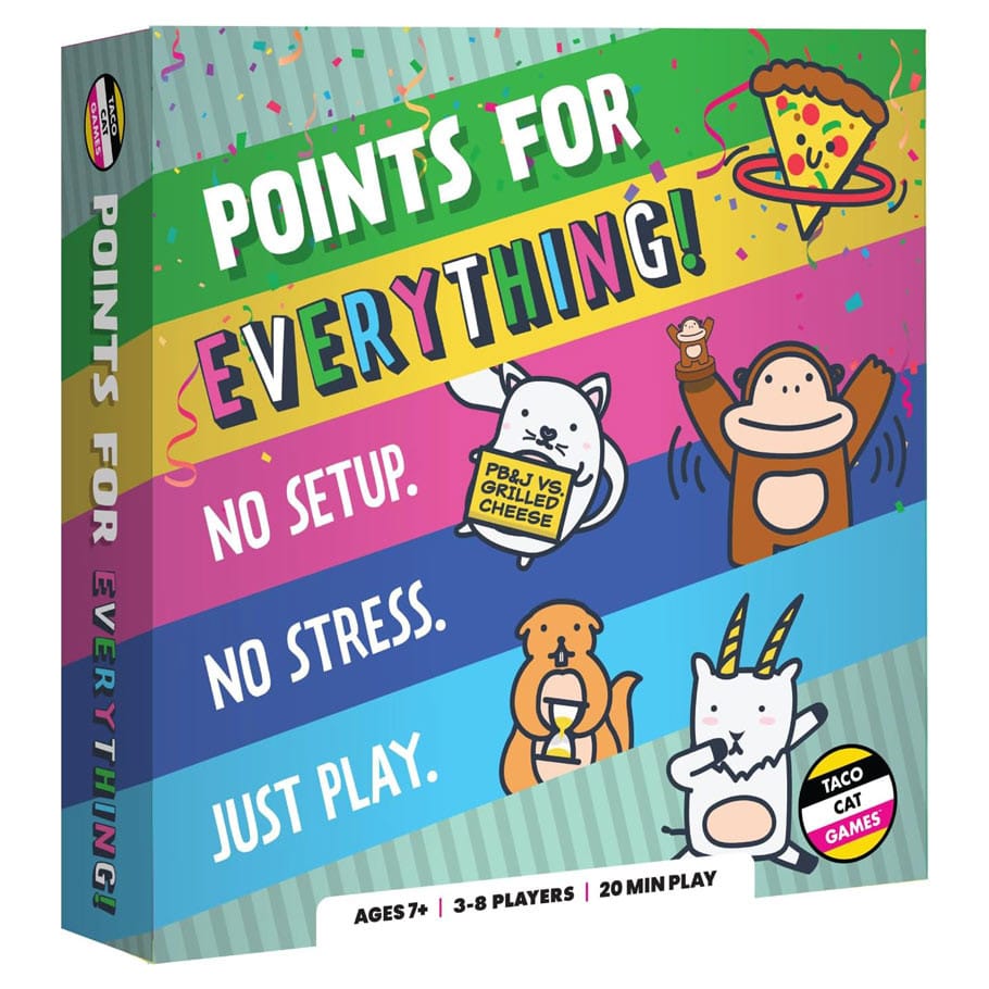 Taco Cat Games Board Games > Large Box Games Points For Everything 850066217405 DHG217405