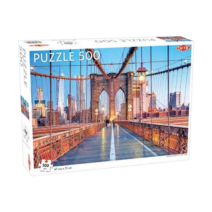 Tactic Puzzles > Jigsaw Puzzles Tactic: 500pc Puzzle - Brooklyn Bridge 6416739582887 TAC58288