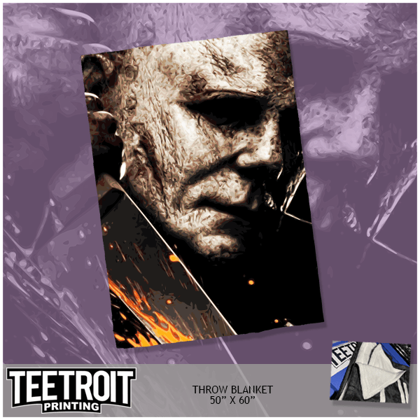 Teetroit Printing LLC Home > Other Home Horror Throw Blanket: Michael (dark) 57558780 michael dark - blanket