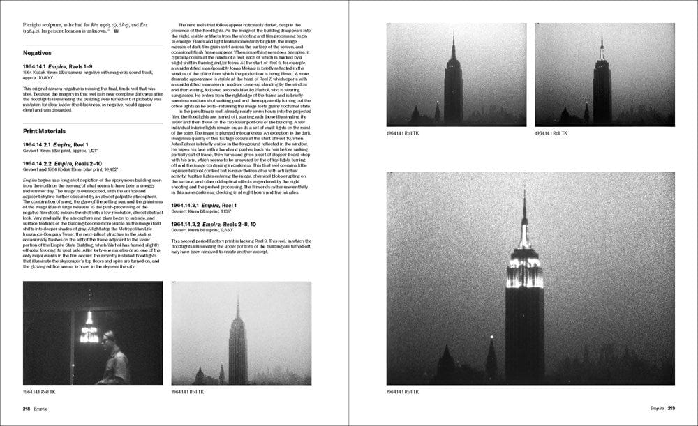 Texas Bookman Books > Art & Gifts > Art Films of Andy Warhol Catalogue Raisonne: 1963-1965 (Hardcover) 9780300260113
