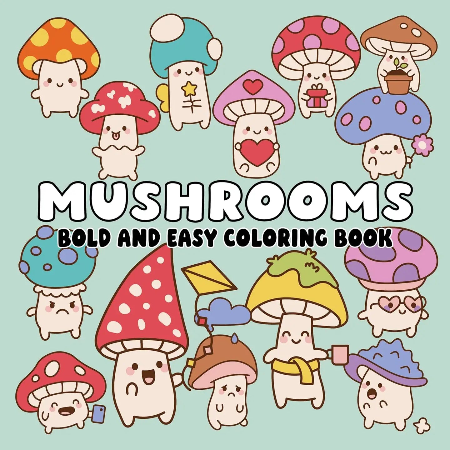 Texas Bookman Books > Journals Mushrooms: Bold and Easy Coloring Book 9781648339462 2510203
