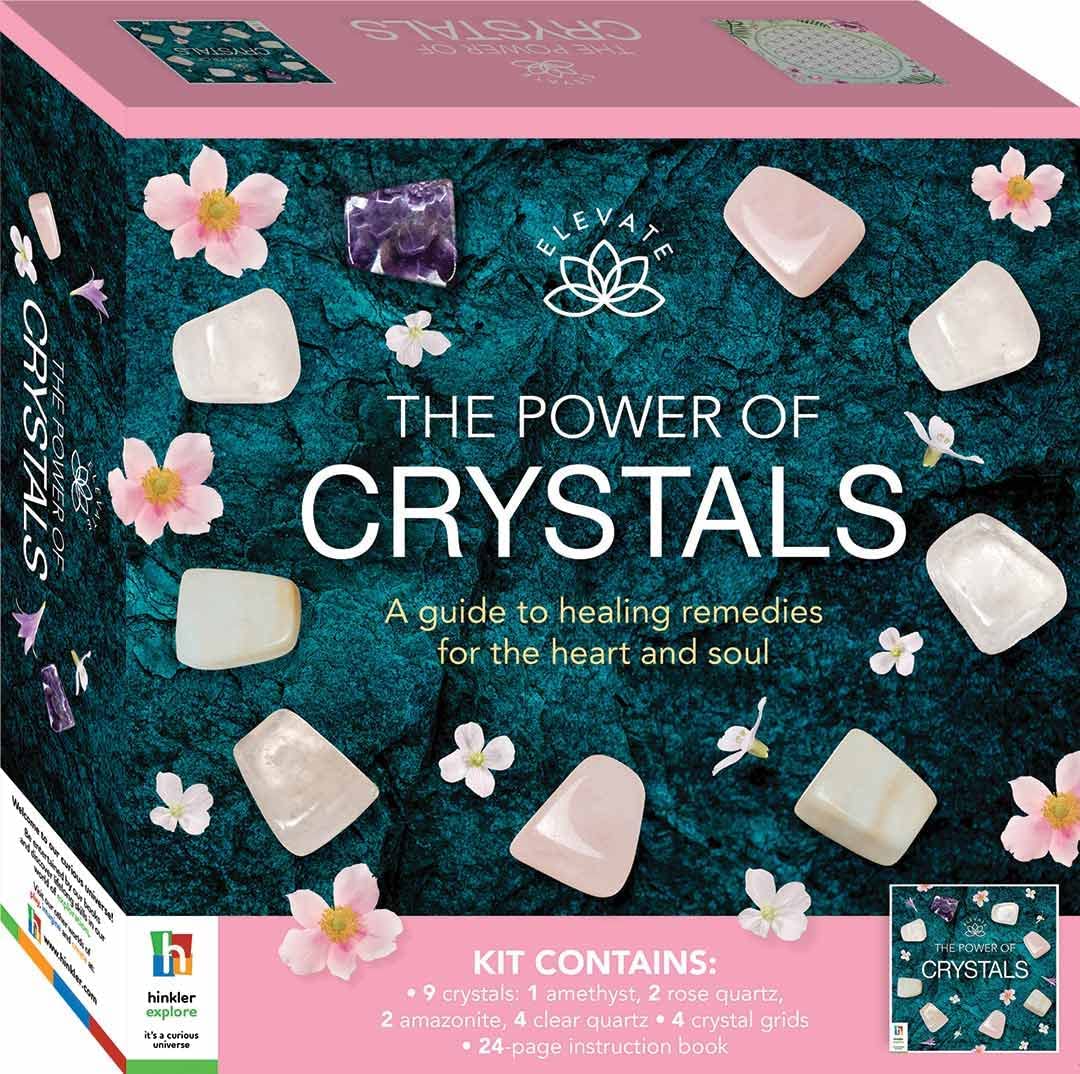 Texas Bookman Books > Occult > Crystals Elevate: the Power of Crystals Kit (Boxed; Guidebook & 9 Crystals) 9781488922480 2203171