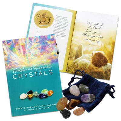 Texas Bookman Books > Occult > Crystals Health and Happiness Crystals (Boxed; Guidebook & Crystals) 9781801054485 2203087