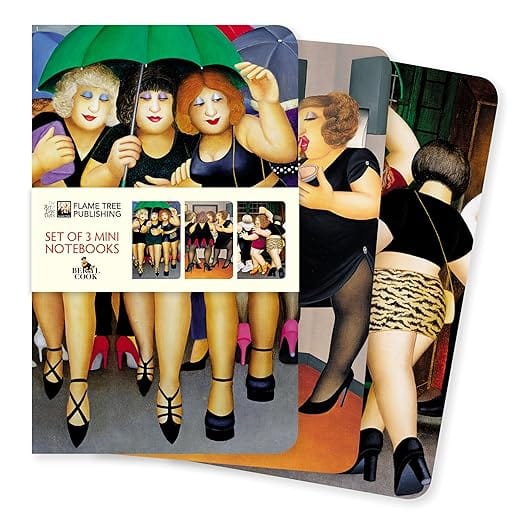 Texas Bookman Journals Beryl Cook Set of 3 Mini Notebooks 9781839647185 2103092