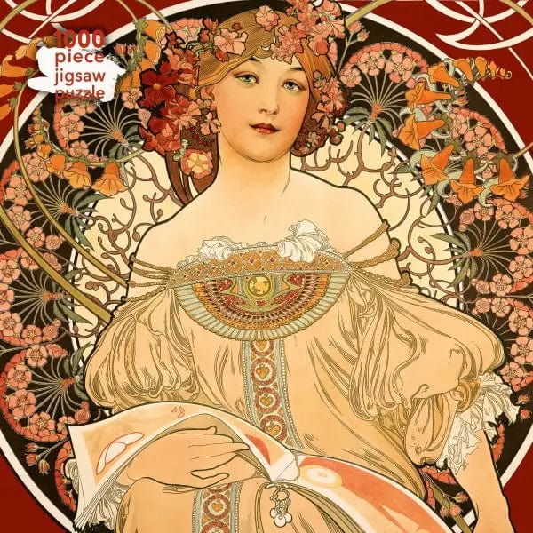 Texas Bookman Puzzles > Jigsaw Puzzles Alphonse Mucha: Reverie 1000 Piece Jigsaw Puzzle 9781787550889 2403183