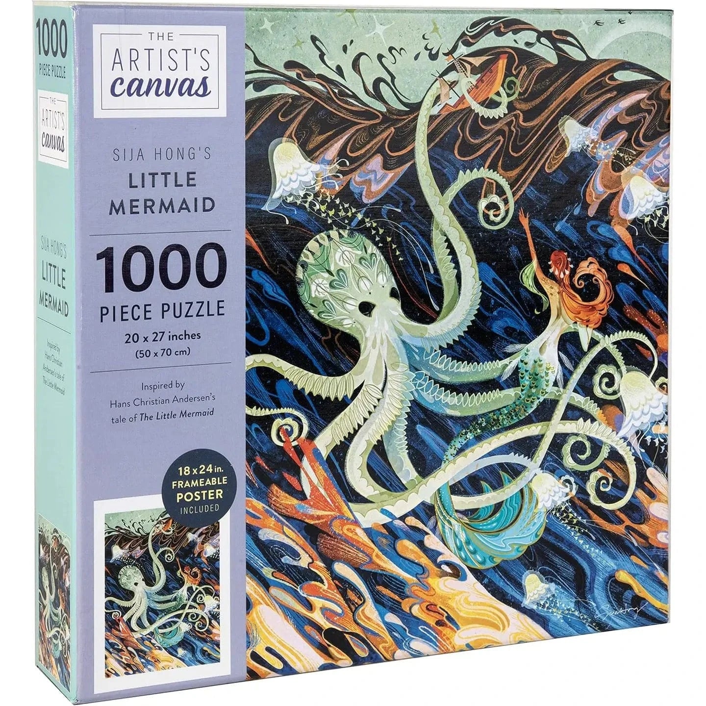 Texas Bookman Puzzles > Jigsaw Puzzles Artist's Canvas: Little Mermaid 1000 Piece Jigsaw Puzzle 9781682986707 2409102