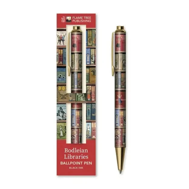 Texas Bookman Stationery Bodleian Libraries: High Jinks Bookshelves Boxed Pen 9781835621936