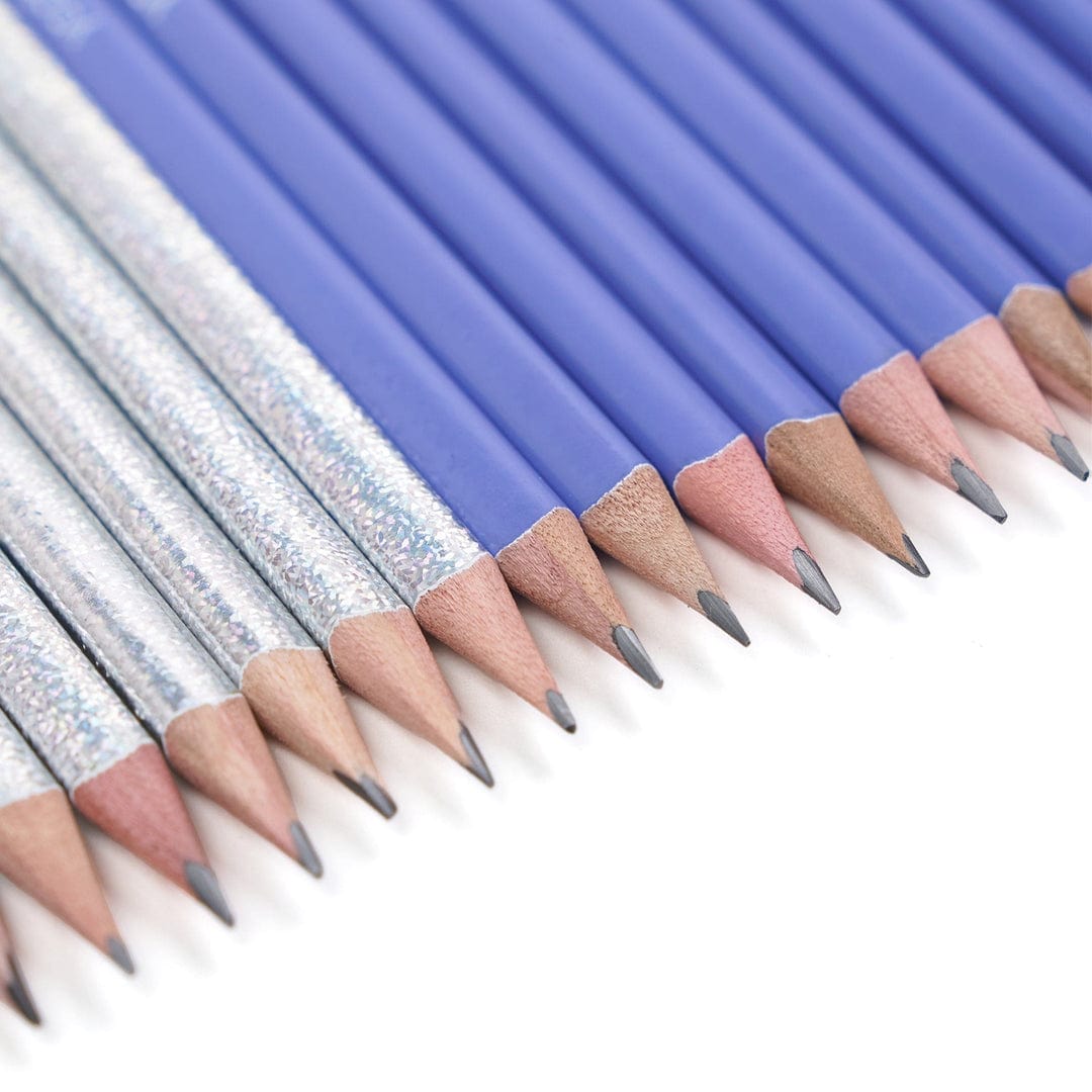Texas Bookman Stationery NO. 2 PENCILS, 24 PACK (Purple & Holographic) 8438051025581 2209024