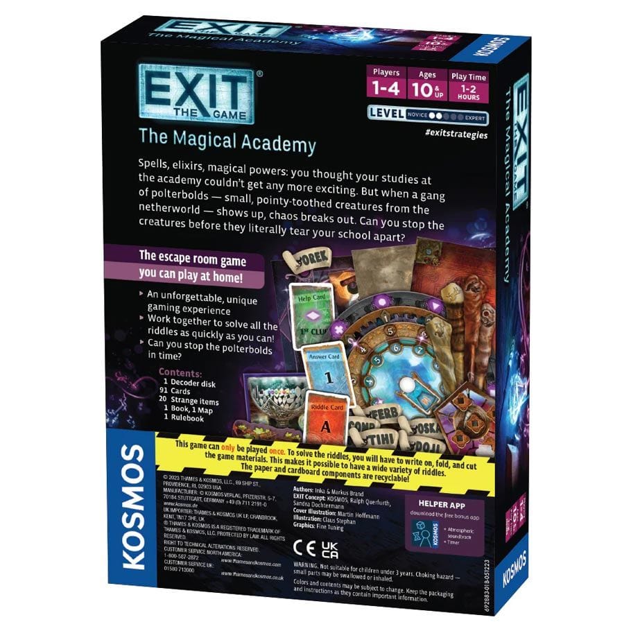 Thames & Kosmos Board Games EXIT: The Magical Academy 814743018884 THK692883
