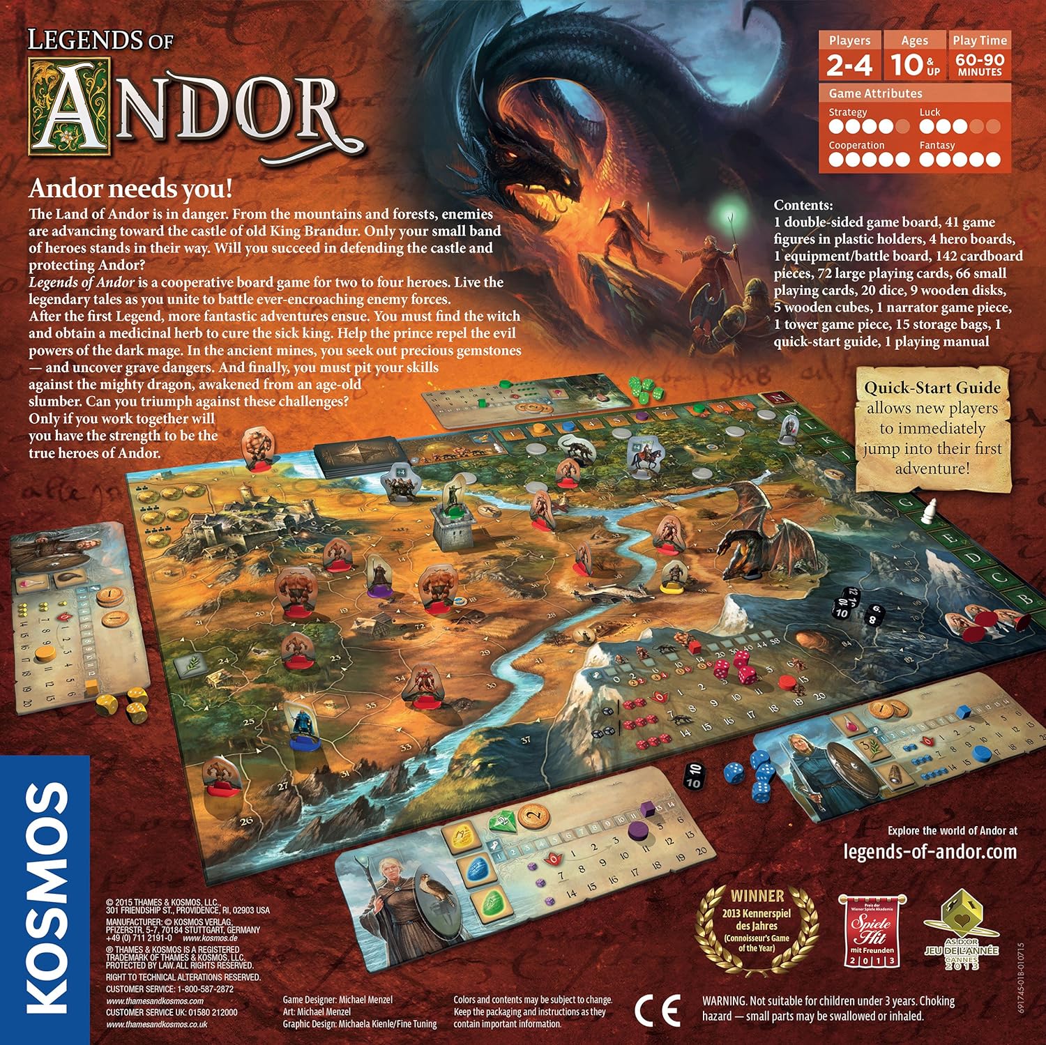 Thames & Kosmos Board Games > Large Box Games Legends of Andor 814743011700 TAK 691745