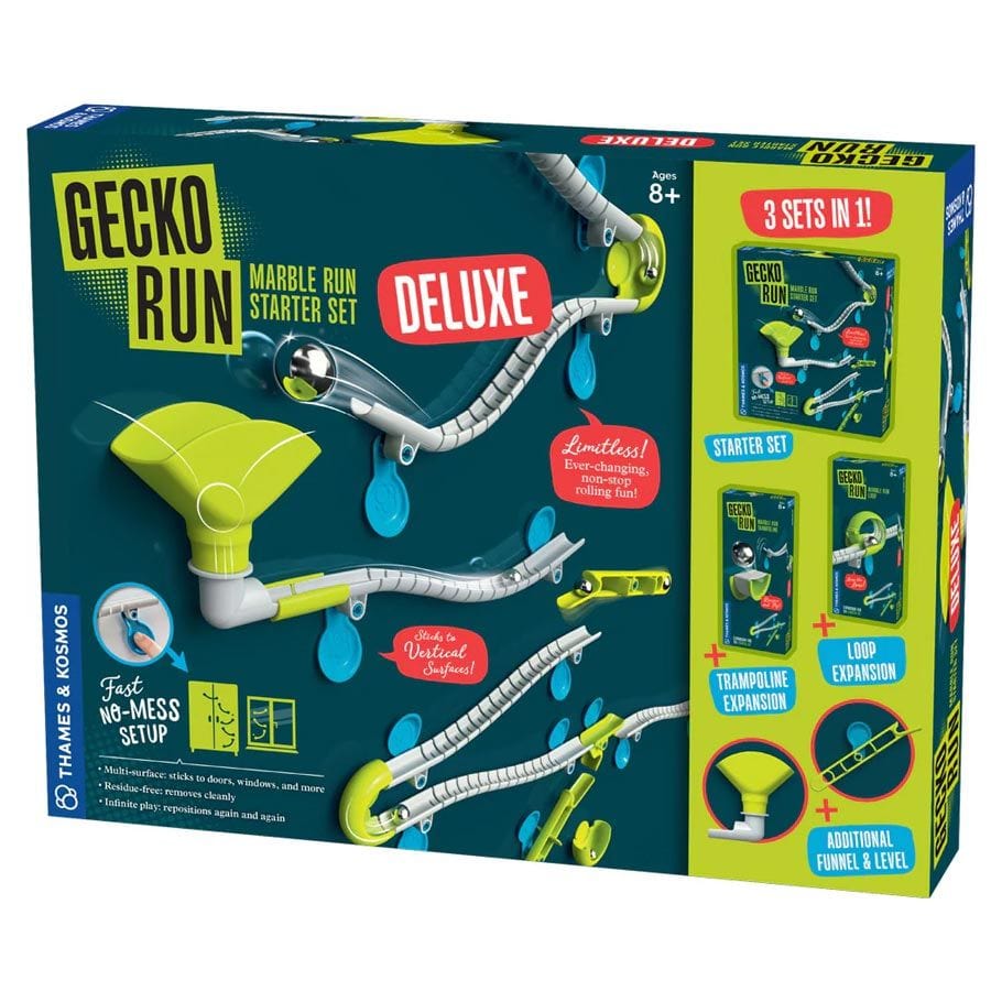 Thames & Kosmos Games > Kids Games Gecko Run: Marble Run Deluxe Starter Set 814743018808 THK550206