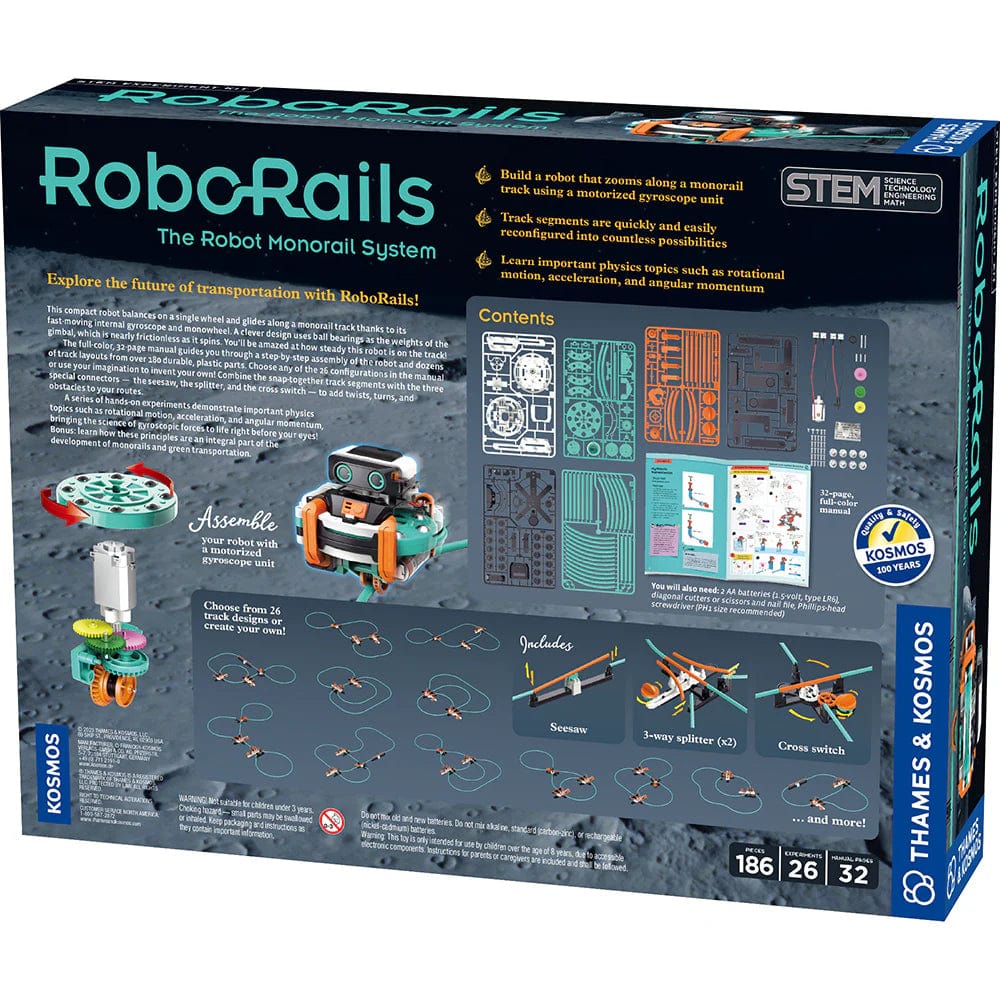 Thames & Kosmos Puzzles > Other Puzzles RoboRails: The Robot Monorail System 814743018761 THK620400