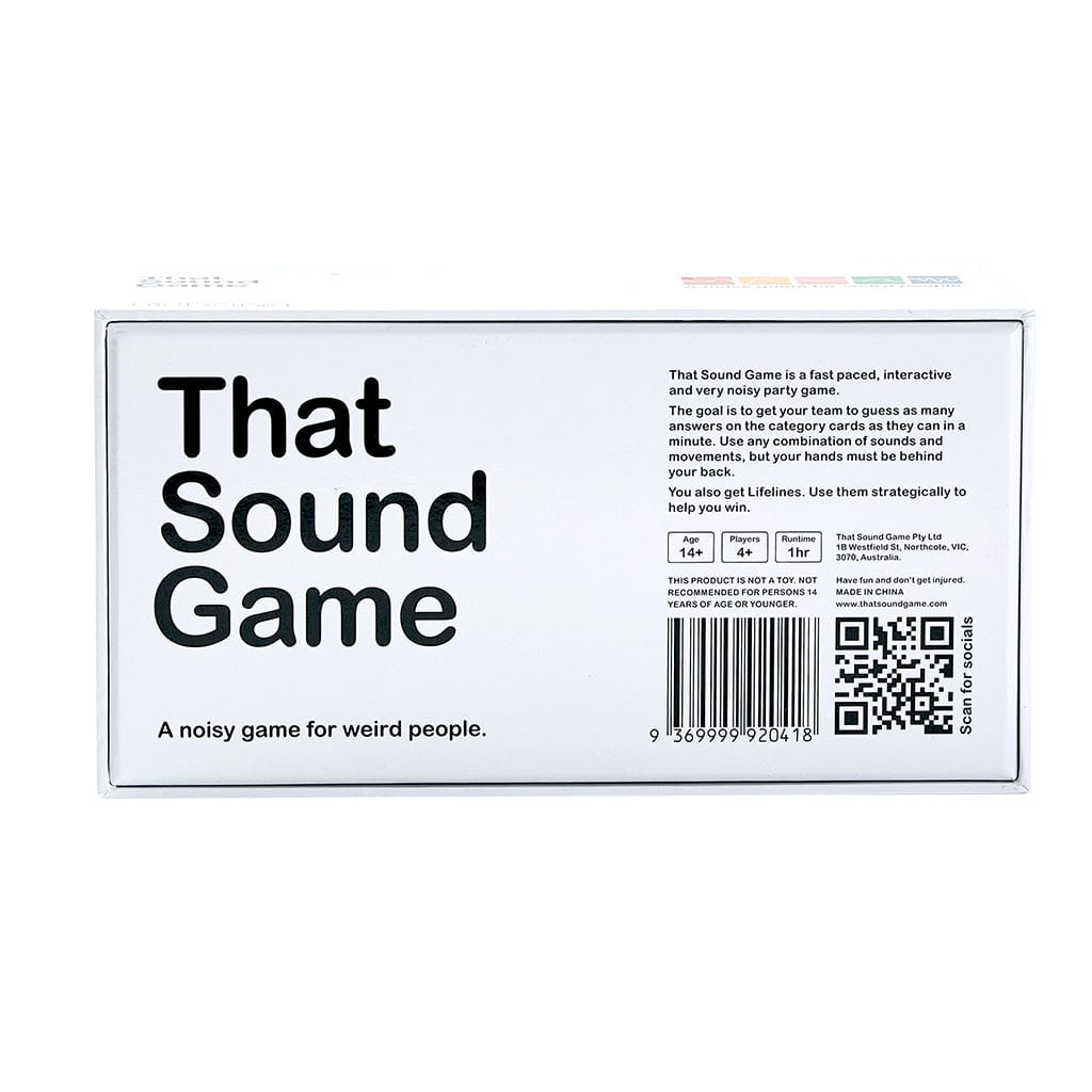 That Sound Game Board Games > Party Games That Sound Game - Main Game 9369999920418 TSG01