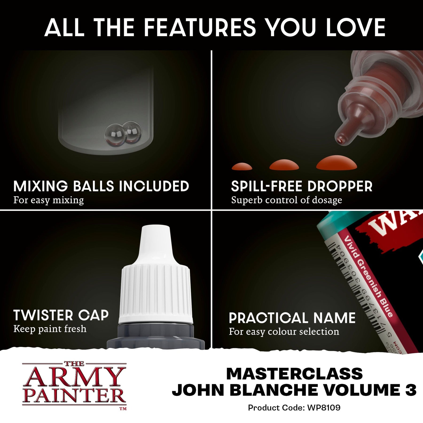 The Army Painter Hobby Supplies > Paints Masterclass: John Blanche Volume 3 Paint Set 5713799810907 WP8109P
