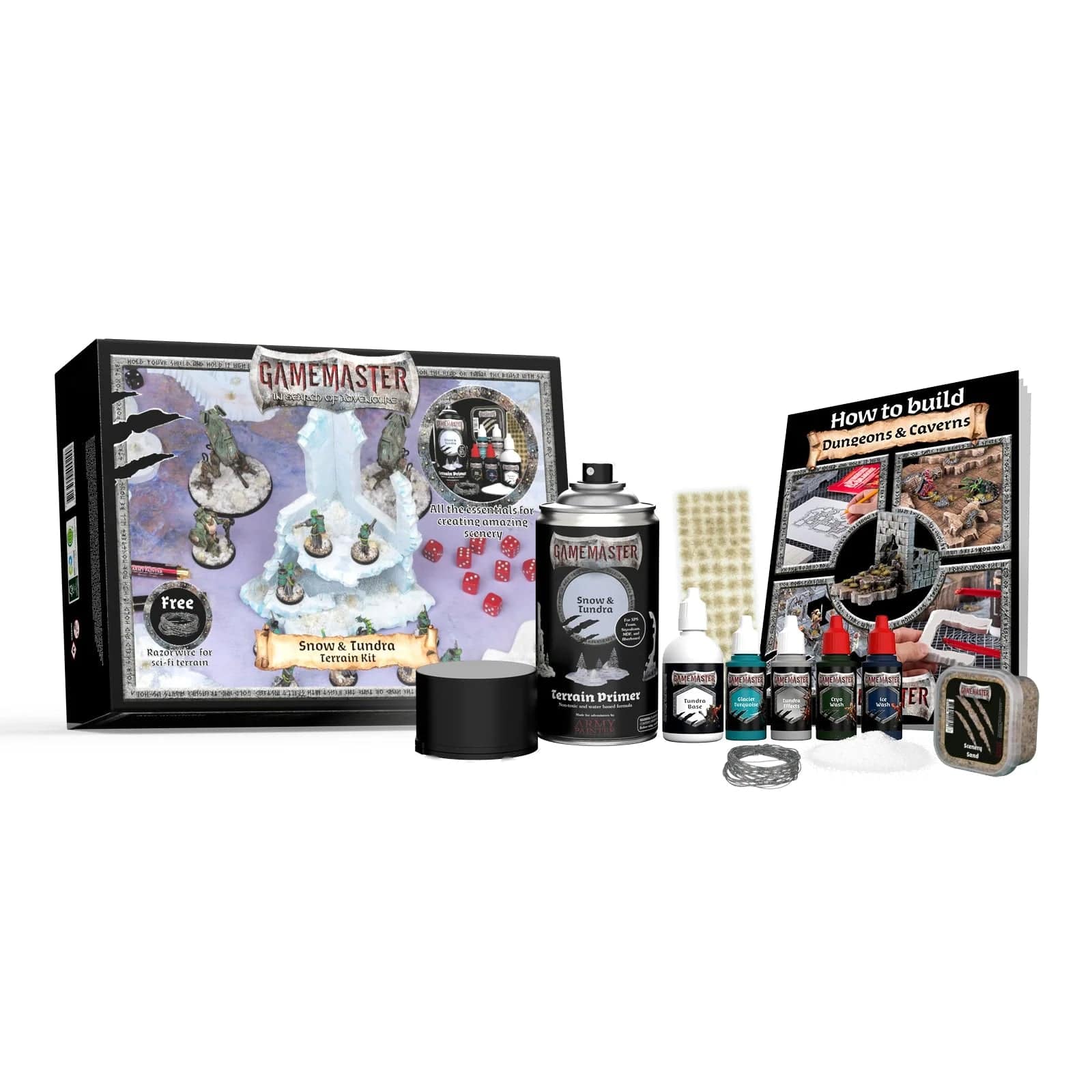 The Army Painter Hobby Supplies > Supply Kits Army Painter: Gamemaster - Snow & Tundra Terrain Kit 5713799400290 TAP GM4002