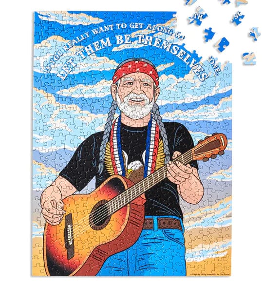 The Found: 500pc Willie Nelson Puzzle, "Let Them Be Themselves"