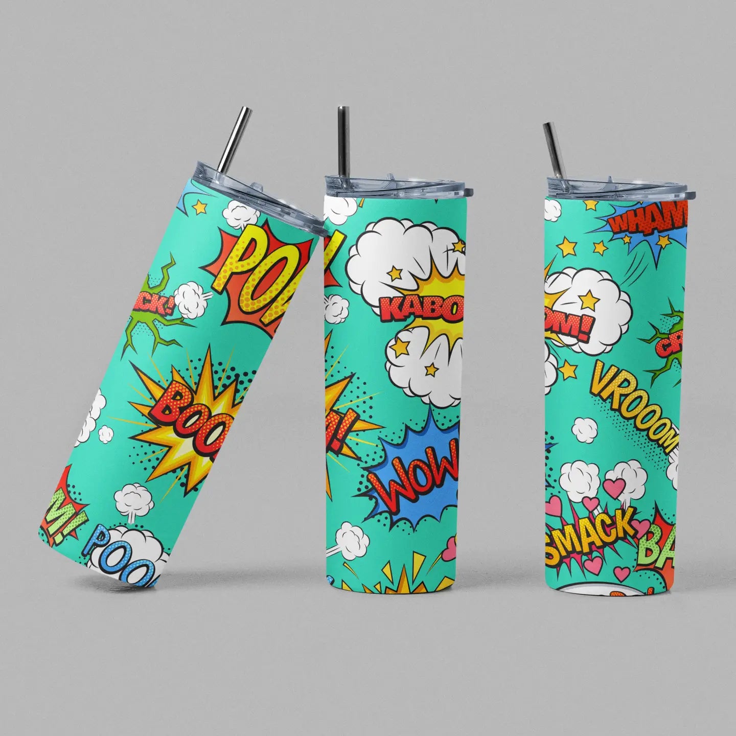 The Geek Boutique Home > Drinkware Comic Sounds Tumbler