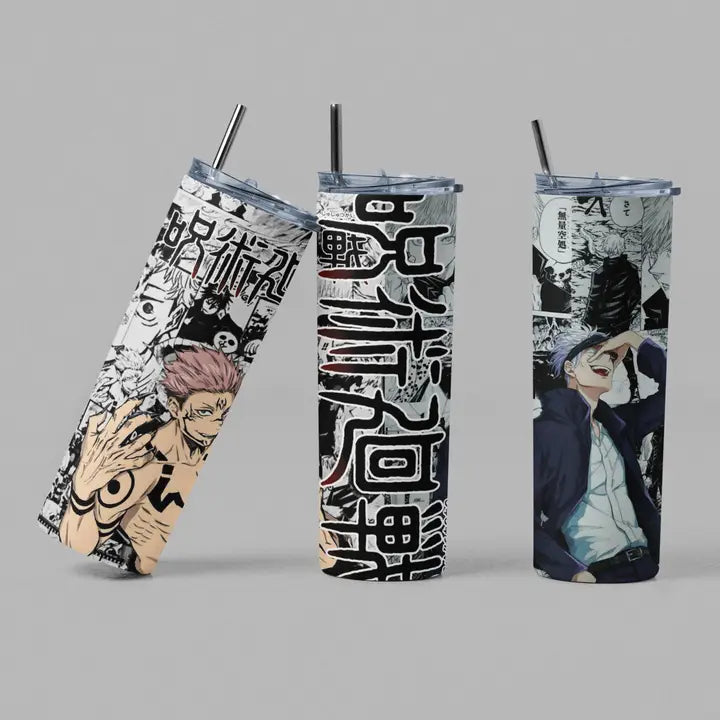 The Geek Boutique Home > Drinkware Jujutsu Kaisen (Gojo) Manga Panel Tumbler 08438268