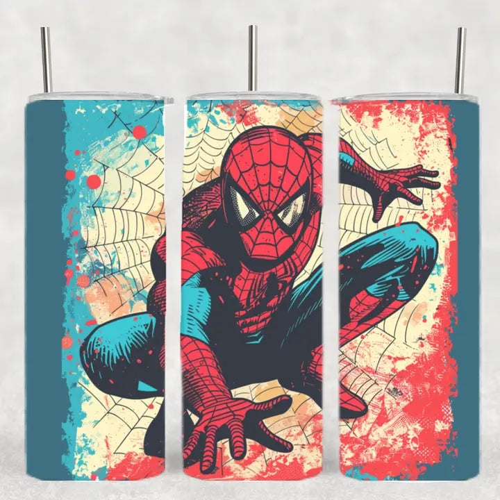 The Geek Boutique Home > Drinkware Retro Spiderman Tumbler 17482236