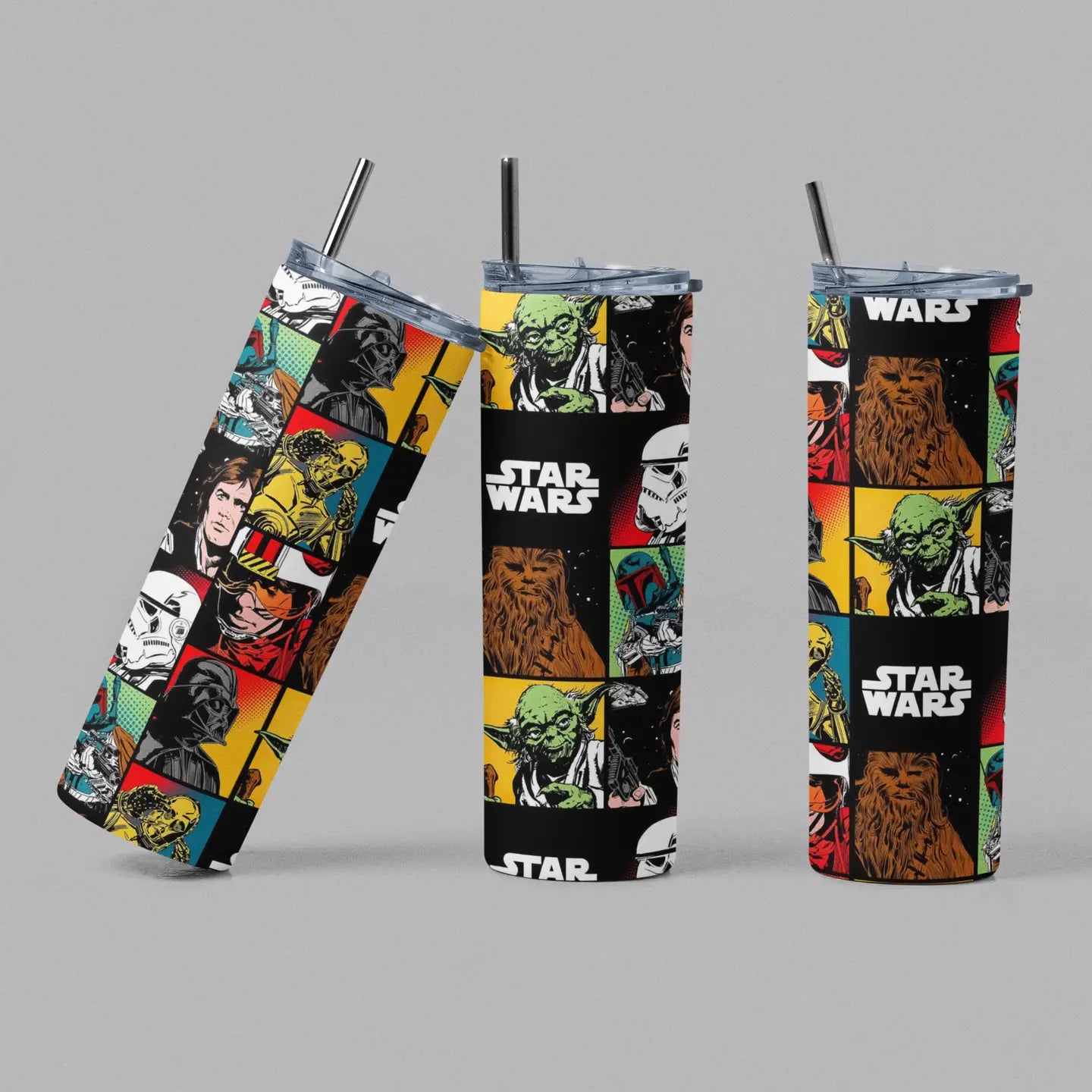 The Geek Boutique Home > Drinkware Star Wars Collage Tumbler