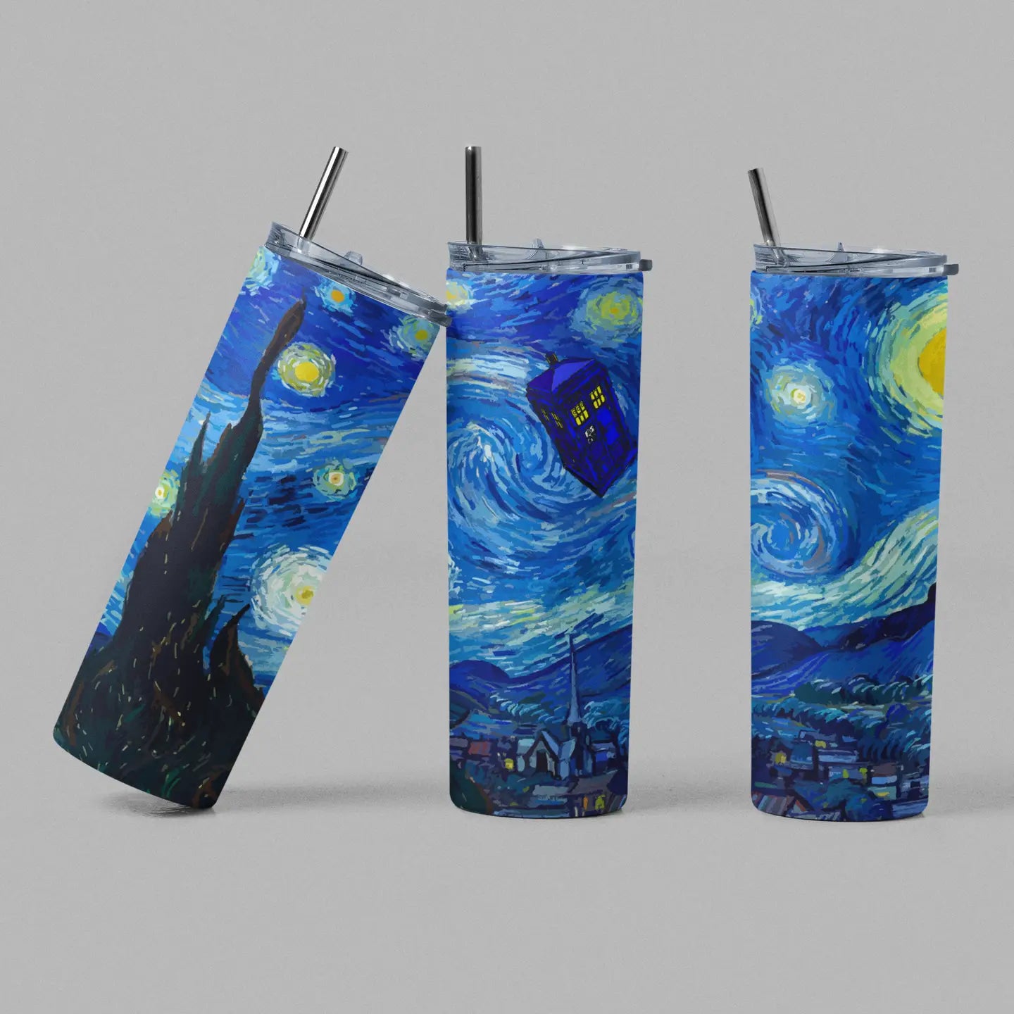 The Geek Boutique Home > Drinkware Starry Night Doctor Who Tumbler
