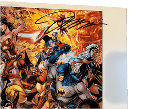 THE HERO INITIATIVE Print HERO INITIATIVE: DC VS. MARVEL PRINT [SIGNED BY JIM LEE] HI-MARVELDCPRINT