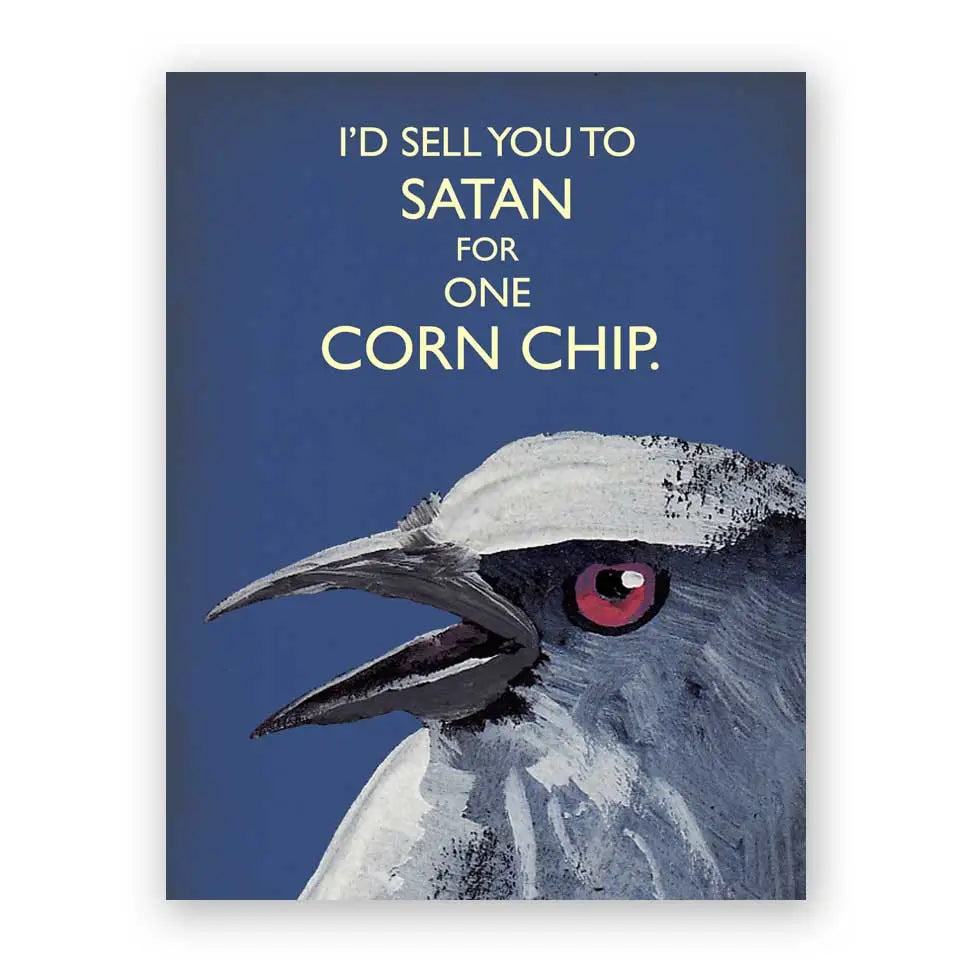 The Mincing Mockingbird Stationery > Greeting Cards Corn Chip Greeting Card 613cor