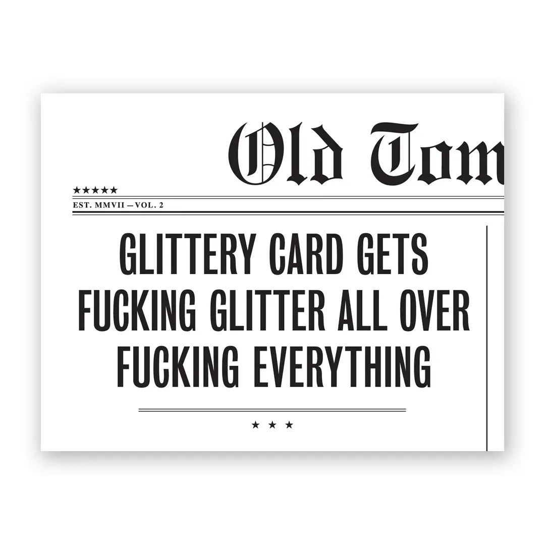 The Mincing Mockingbird Stationery > Greeting Cards Glittery Greeting Card 66971900 H-69