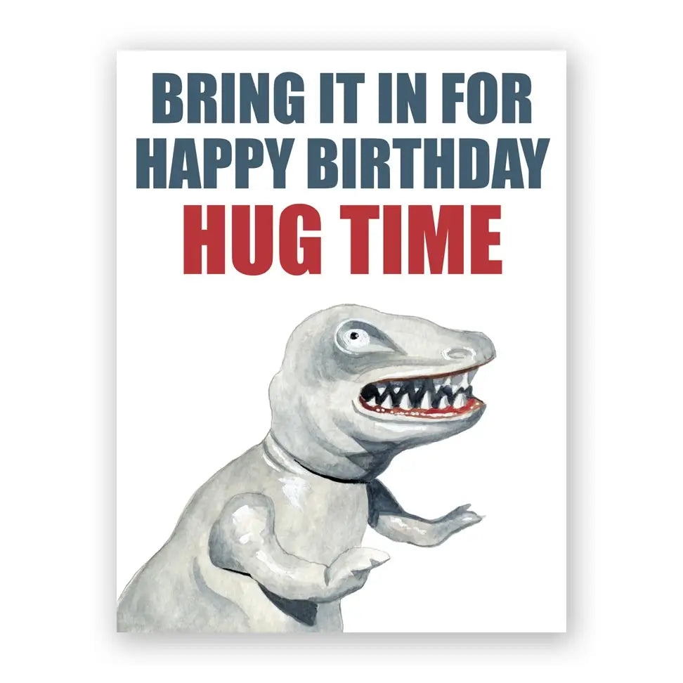 The Mincing Mockingbird Stationery > Greeting Cards Hug Time Birthday Card 3033bri