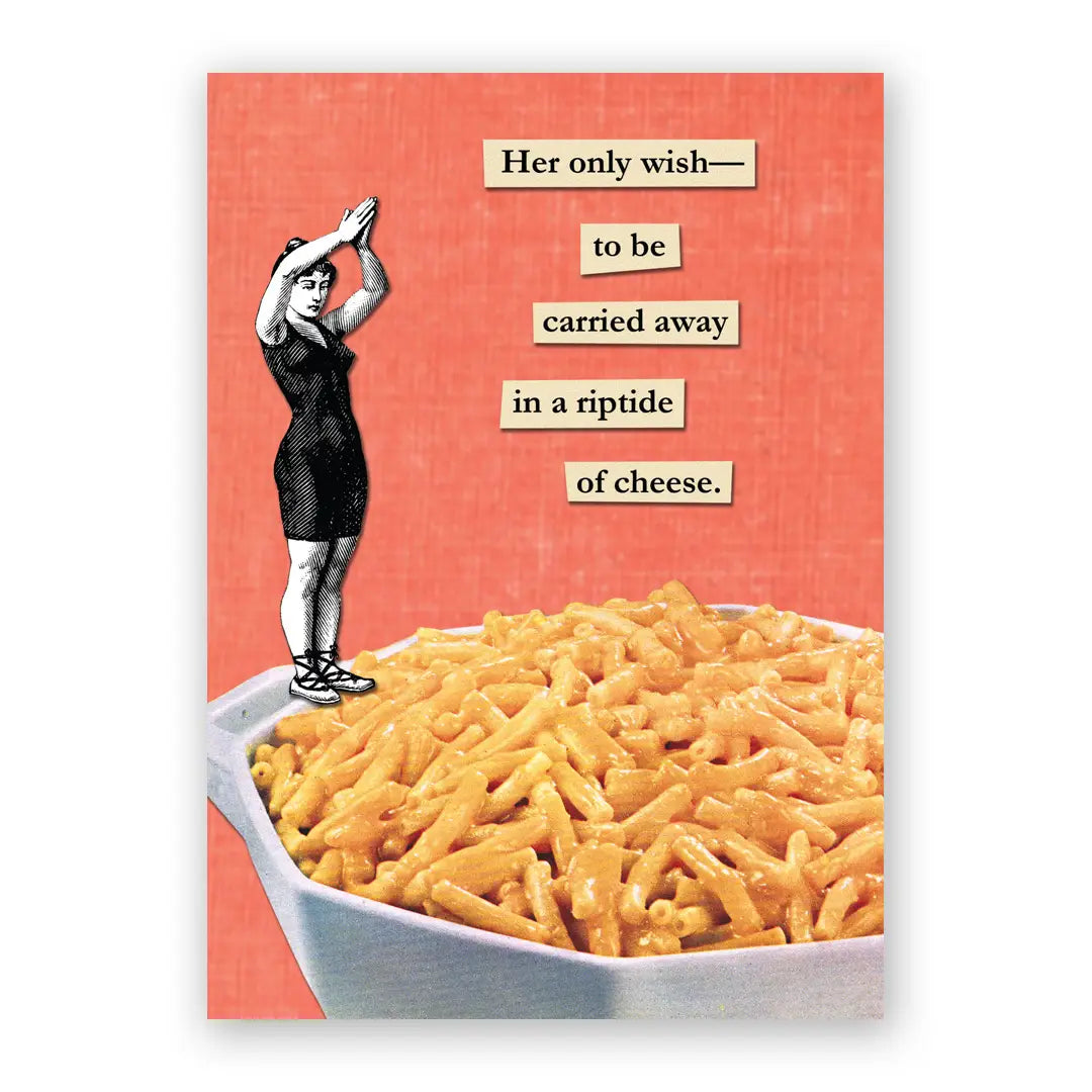 The Mincing Mockingbird Stationery > Greeting Cards Mac & Cheese Greeting Card fm225mac