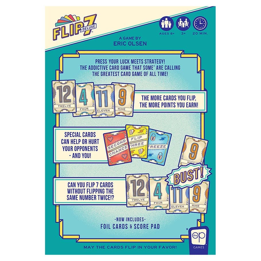 The Op Games Board Games > Card Games Flip 7 Deluxe 700304160577 USOPA172915